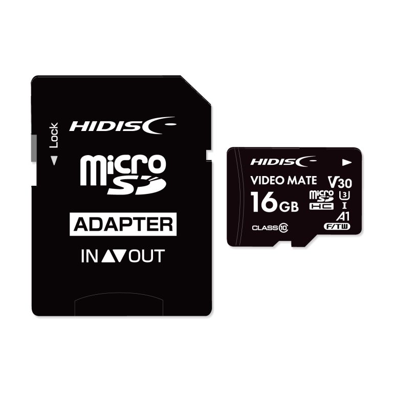 HIDISC microSD 16GB [ドラレコ・防犯カメラ・動画] [4K対応] コマ落ち
