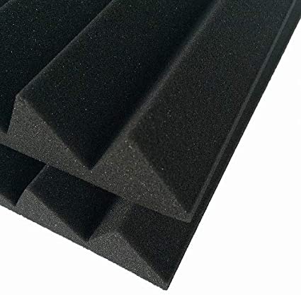 HIDISC Youwei 粘着テープ付 高密度 音響ウェッジ 吸音パネル 60x60x5cm ブラック 6枚入り FA-BK60 【返品交換不可】