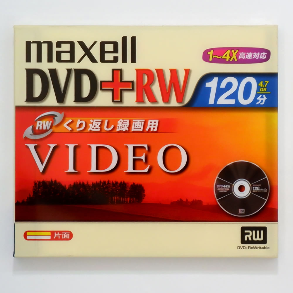 【50枚まとめ買い】【アウトレット】 マクセル アナログ録画用 DVD+RW 120分(4.7GB) くり返し録画用 4倍速対応 1枚×50