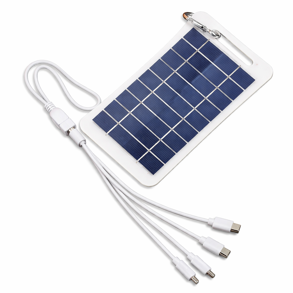 HIDISC 防水対応 アウトドア・キャンプ用 ポータブルソーラーパネル 2W 5V ソーラーチャージャー