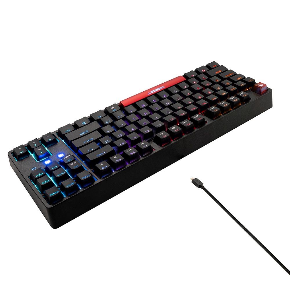 Digifast Chronus Series Tenkeyless Mechanical Keyboard カニカルRGBゲーミングキーボード クロノスシリーズ Cherry MX Blue Switches CS21-B