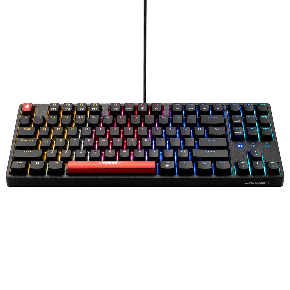 Digifast Chronus Series Tenkeyless Mechanical Keyboard カニカルRGBゲーミングキーボード クロノスシリーズ Cherry MX Blue Switches CS21-B