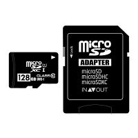 バルク品、microSDXCカード 128GB Class10 UHS-I対応 MFMCSDXC10X128G_BULK[返品交換不可] [-blk]