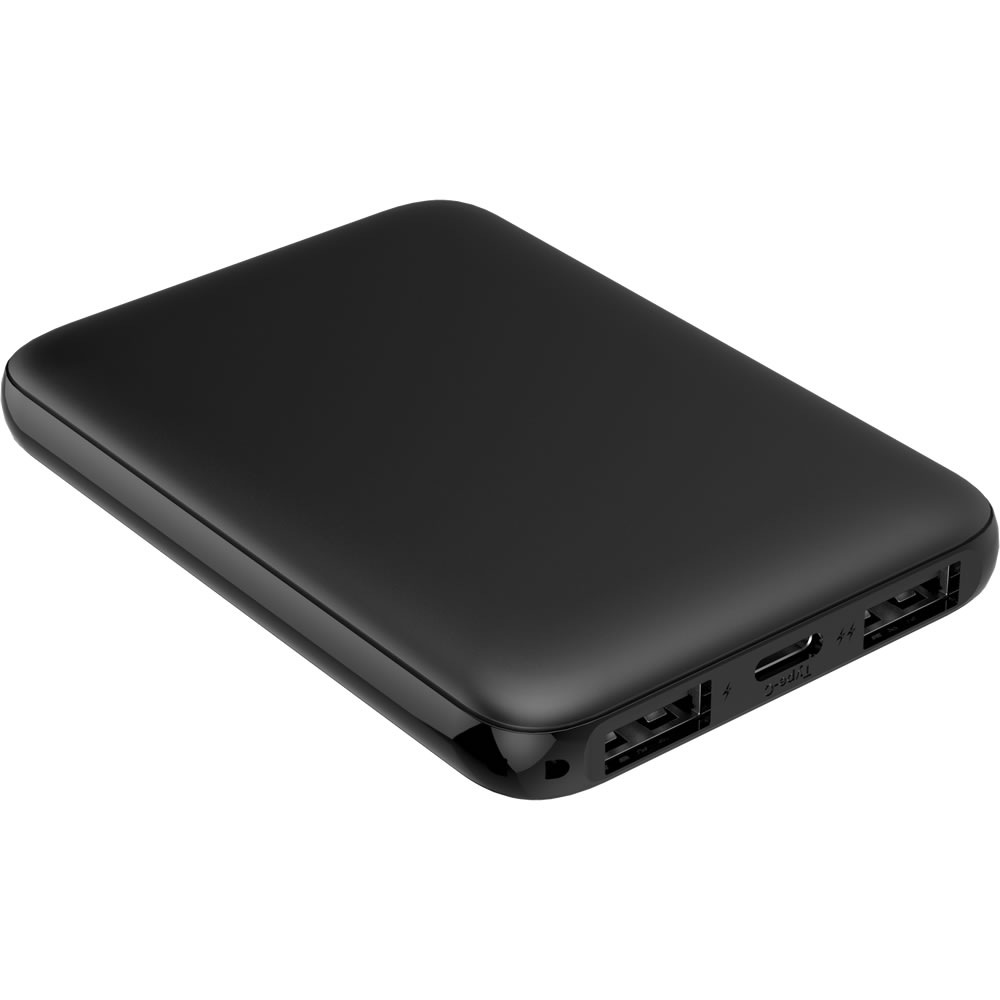 HIDISC 世界最小クラス 5000mAh モバイルバッテリー ブラック HD2-MBTC5000BK