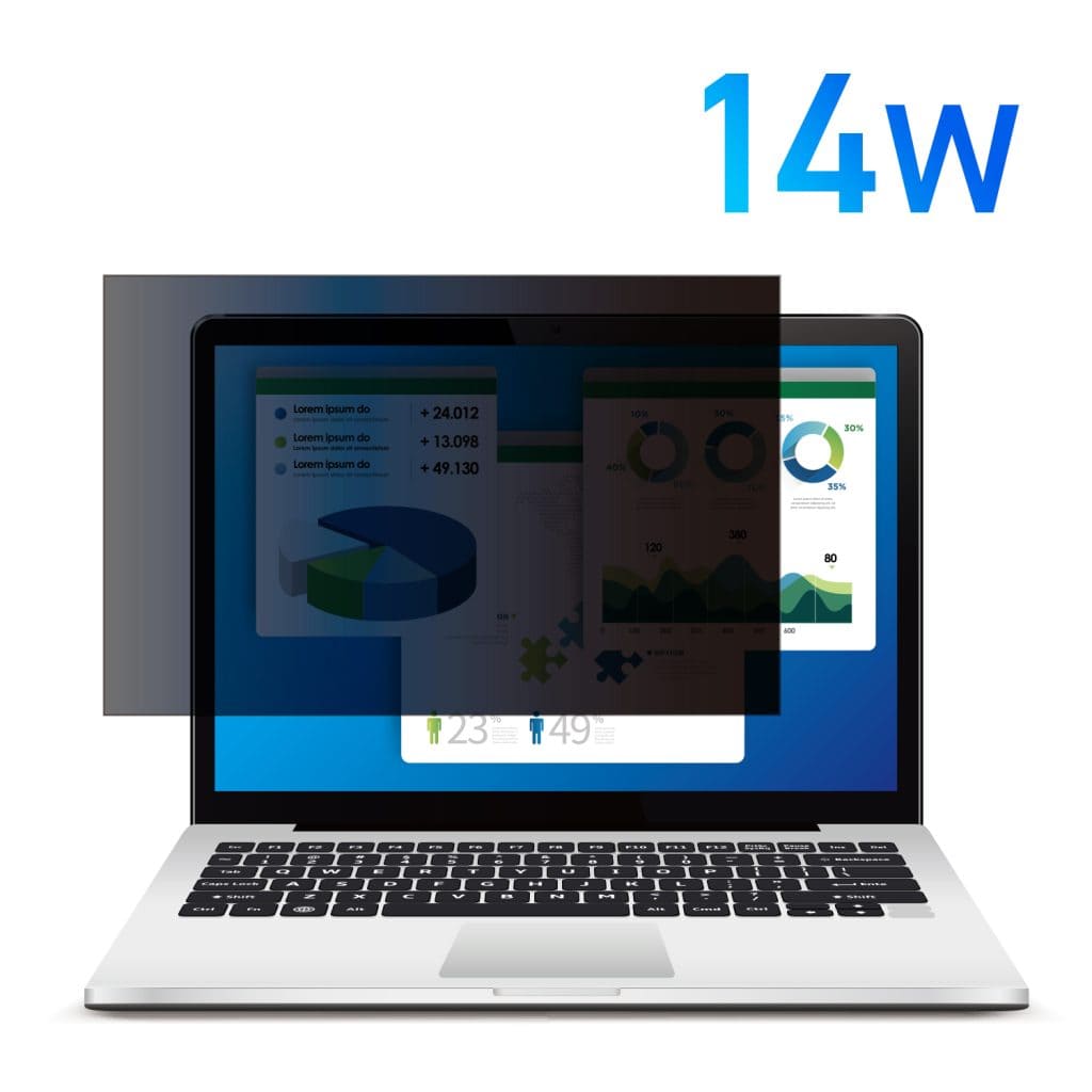 HIDISC のぞき見防止! プライバシーフィルター 14W HD140WPFBLCLT