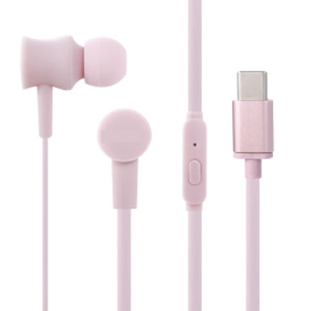 Type-C 有線イヤフォン 5カラー展開 10mmドライバー搭載 高音質マイク付き 通話対応 1.2mコード