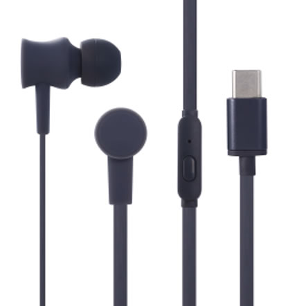 Type-C 有線イヤフォン 5カラー展開 10mmドライバー搭載 高音質マイク付き 通話対応 1.2mコード