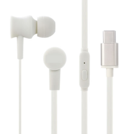 Type-C 有線イヤフォン 5カラー展開 10mmドライバー搭載 高音質マイク付き 通話対応 1.2mコード