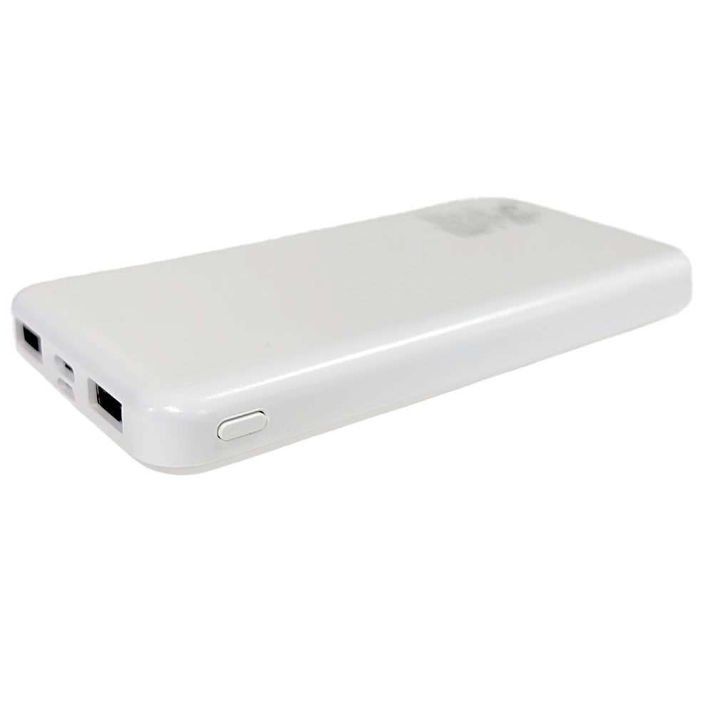 【リファービッシュ】HIDISC コンパクトスリム急速充電 モバイルバッテリー 10000mAh ホワイト R-HD-MB10000TAWH