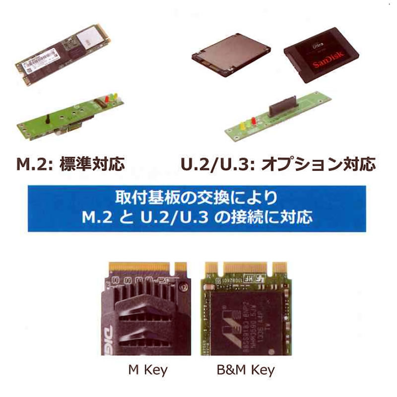 M.2/U.2 PCIe NVMe SSD デュプリケーター/消去装置 5ポート NV-BM600H