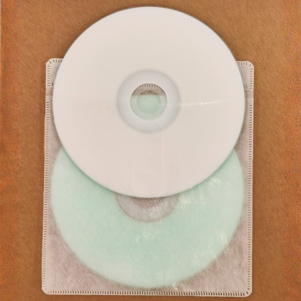 【送料無料・まとめ売り☆192個セット】両面不織布(白)100P (200枚収納可) CD、DVDケース