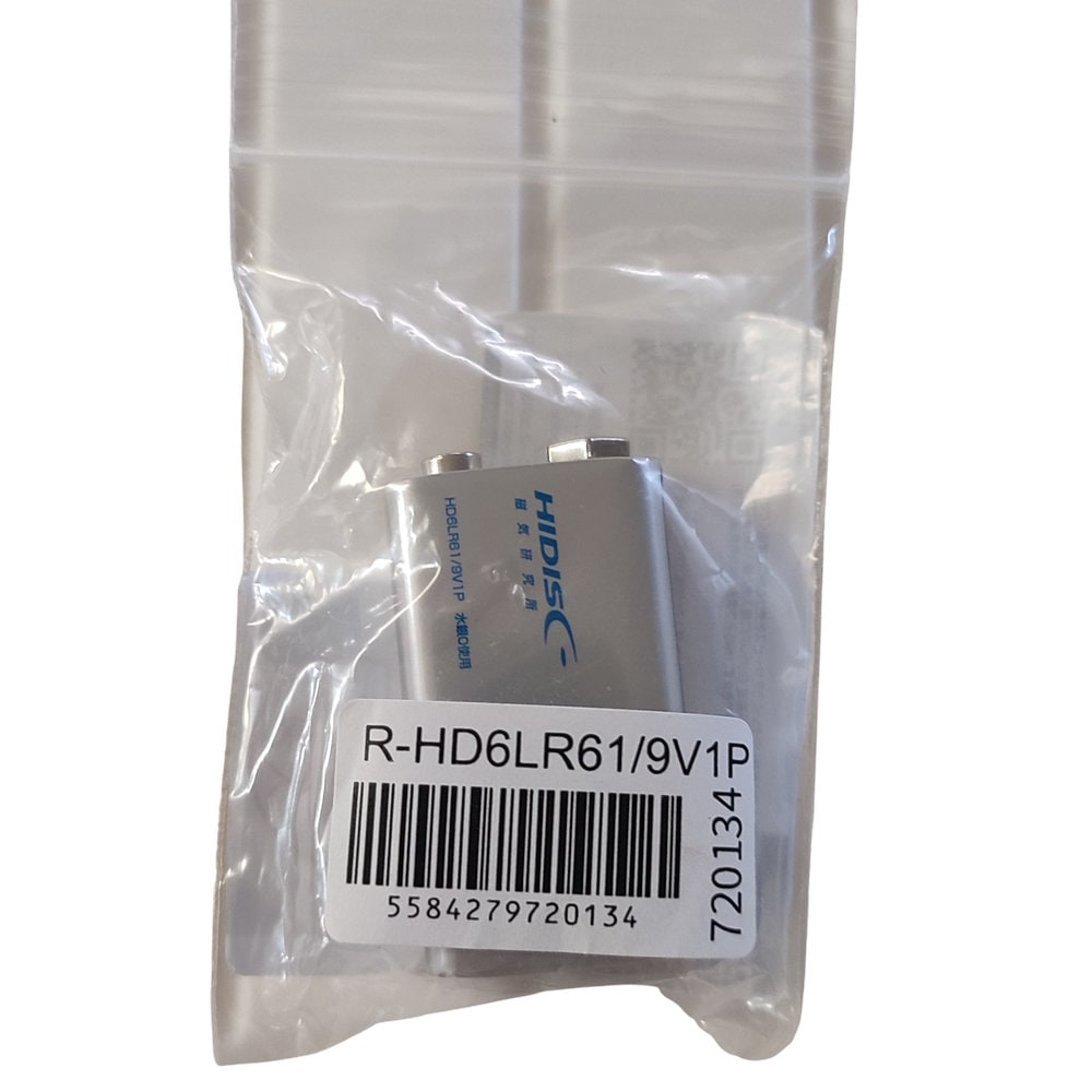 【リファービッシュ】アルカリ乾電池  9V形1 本パック R-HD6LR61/9V1P