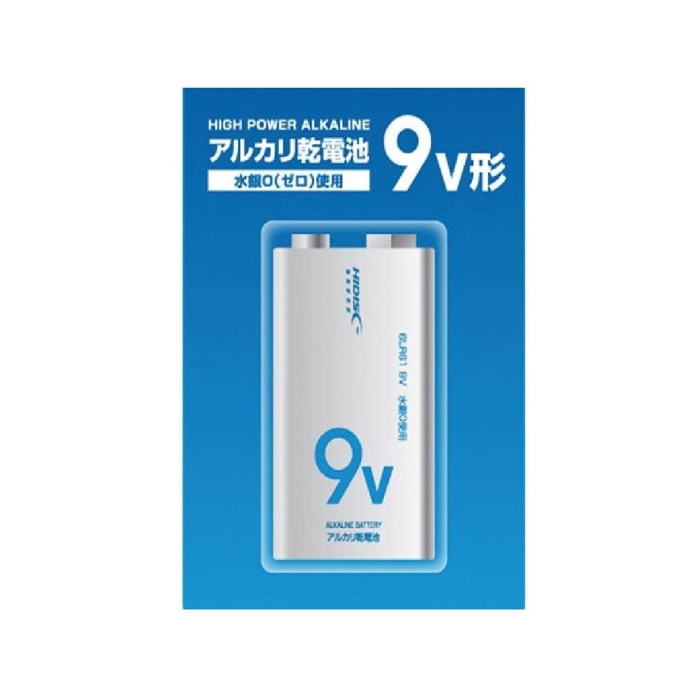 【リファービッシュ】アルカリ乾電池  9V形1 本パック R-HD6LR61/9V1P