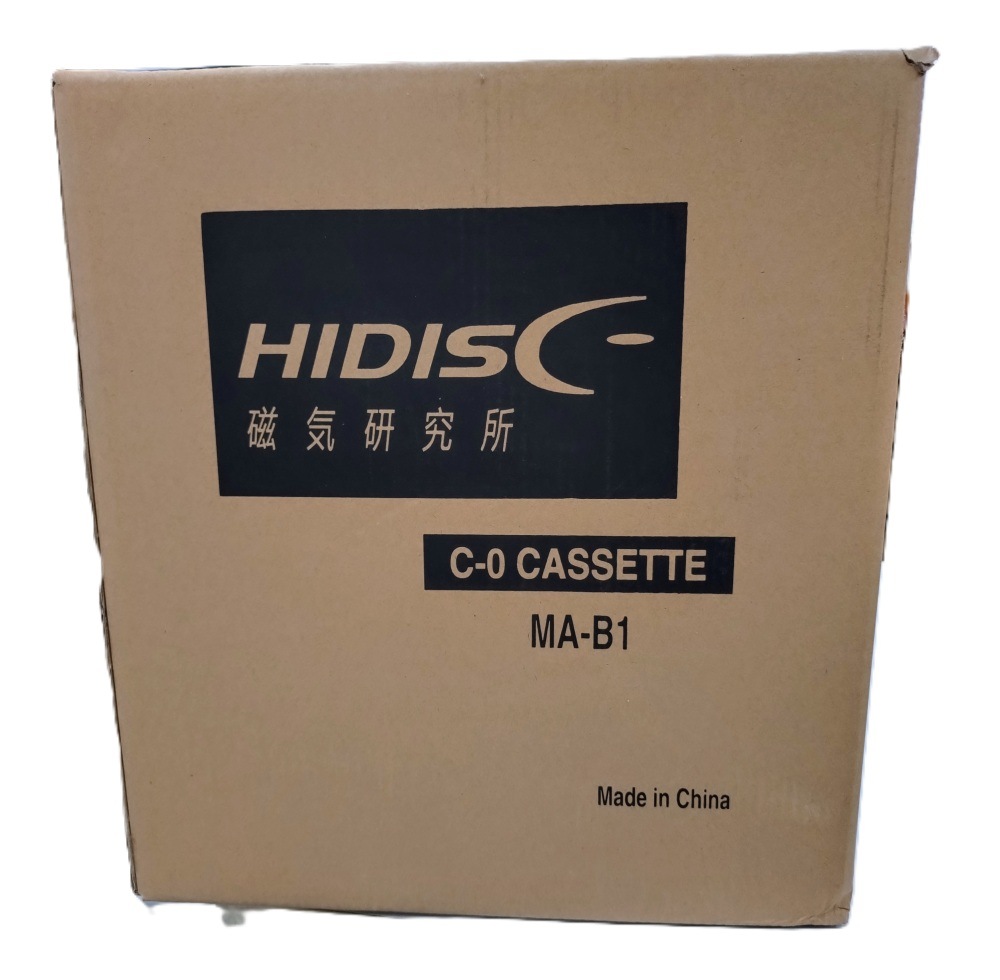 カセットテープ材料(ハーフ)_黒_丸窓_タブあり　500個セット