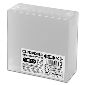 磁気研究所 割れにくいCD・DVDケース PP製 10枚×10