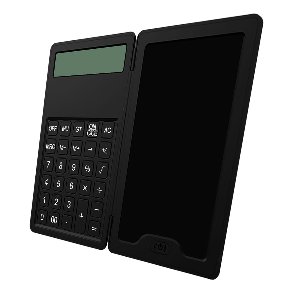 HIDISC 電卓付き電子メモパット ブラック HDMPAD50DBK