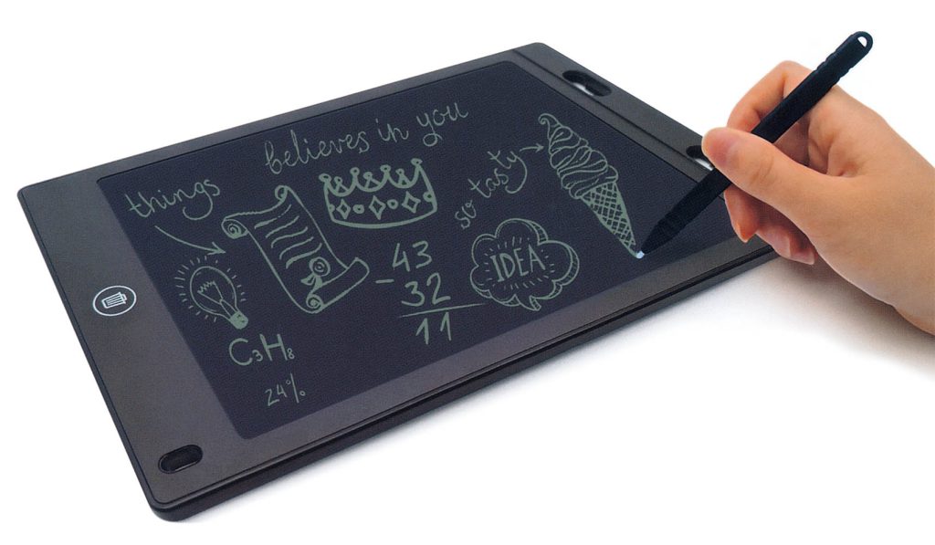 HIDISC 12インチ電子メモパッド（テスト用：CR2025電池付属）HDMPAD120BK-RX