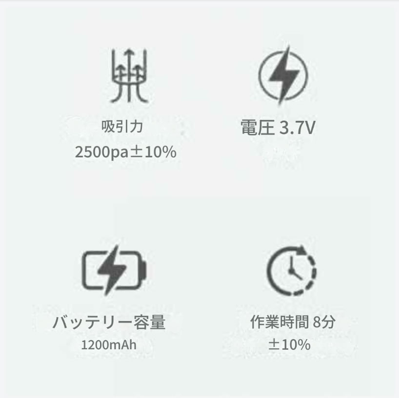 ポータブル mini 掃除機 家庭用・車用 USB充電式