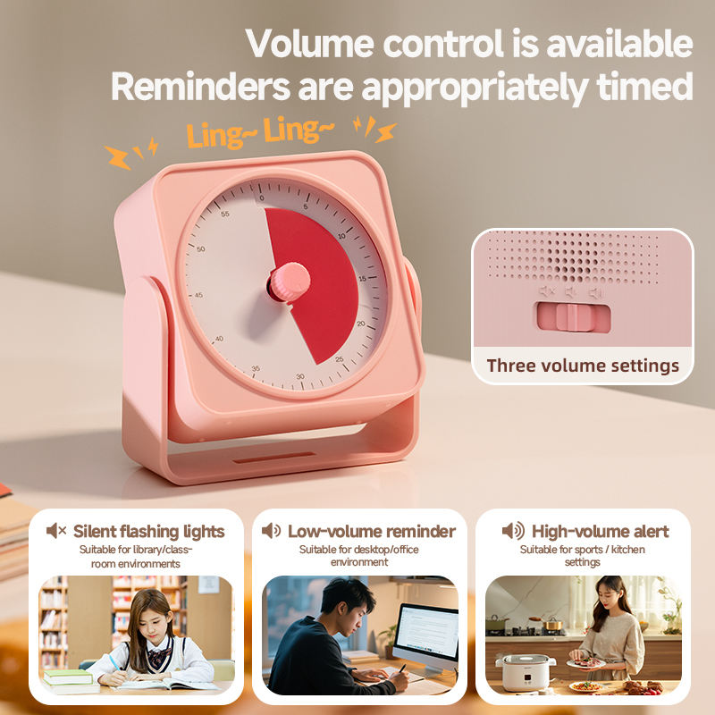 HIDISC　コンパクト多機能タイマー F9  ピンク