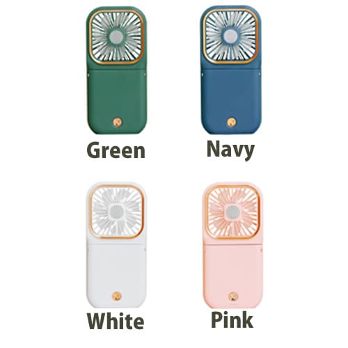 モバイルバッテリーにもなるハンディファン|3段階風量調整&3000mAh大容量