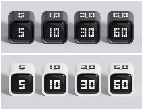 新型 デジタル・トマト型 グラビティキューブタイマー 白 Z1