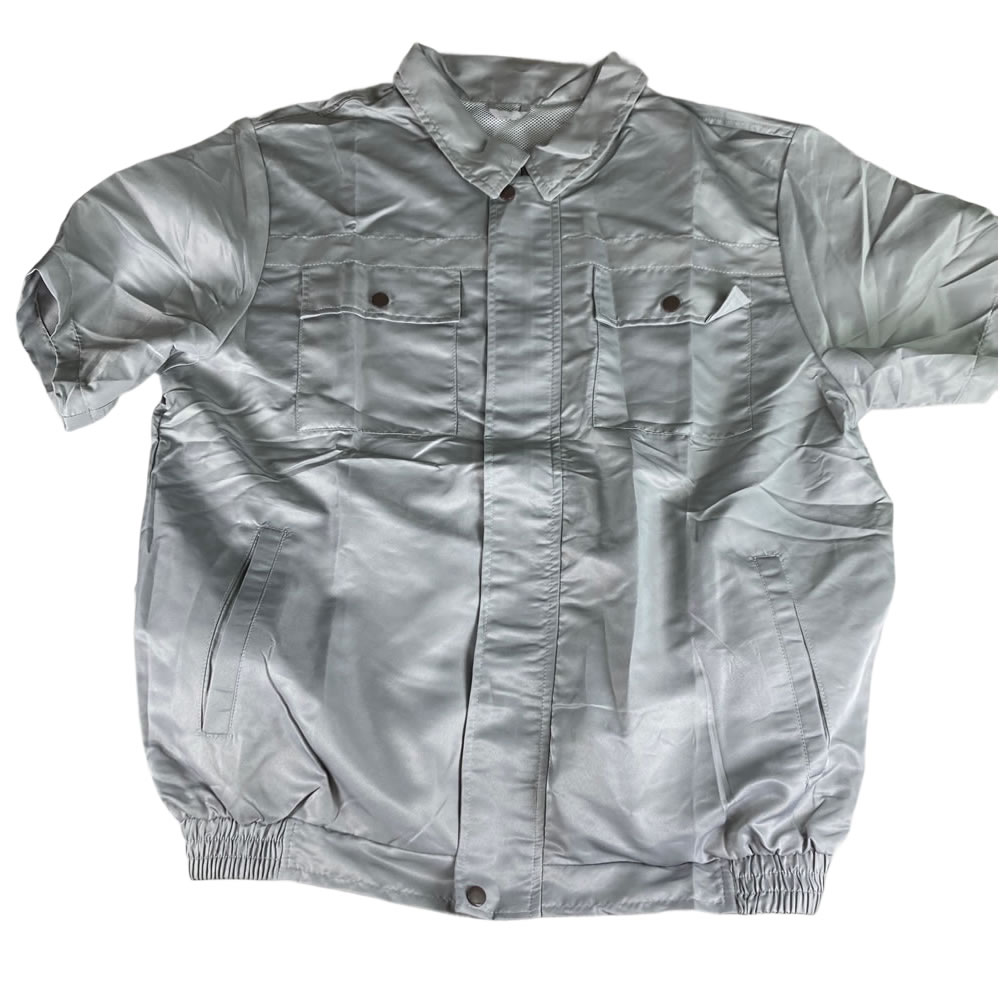 半袖送風服 12Vパワーファン|背面送風&熱中症対策に最適、建築・農作業の夏も快適