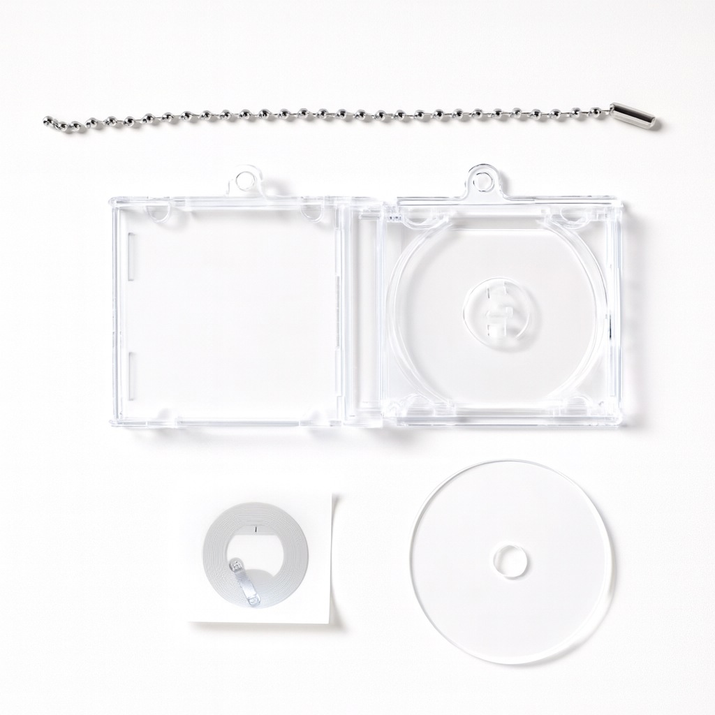 NFCミニCDキーホルダー Mini Blank CD Case Set NFC アルバム