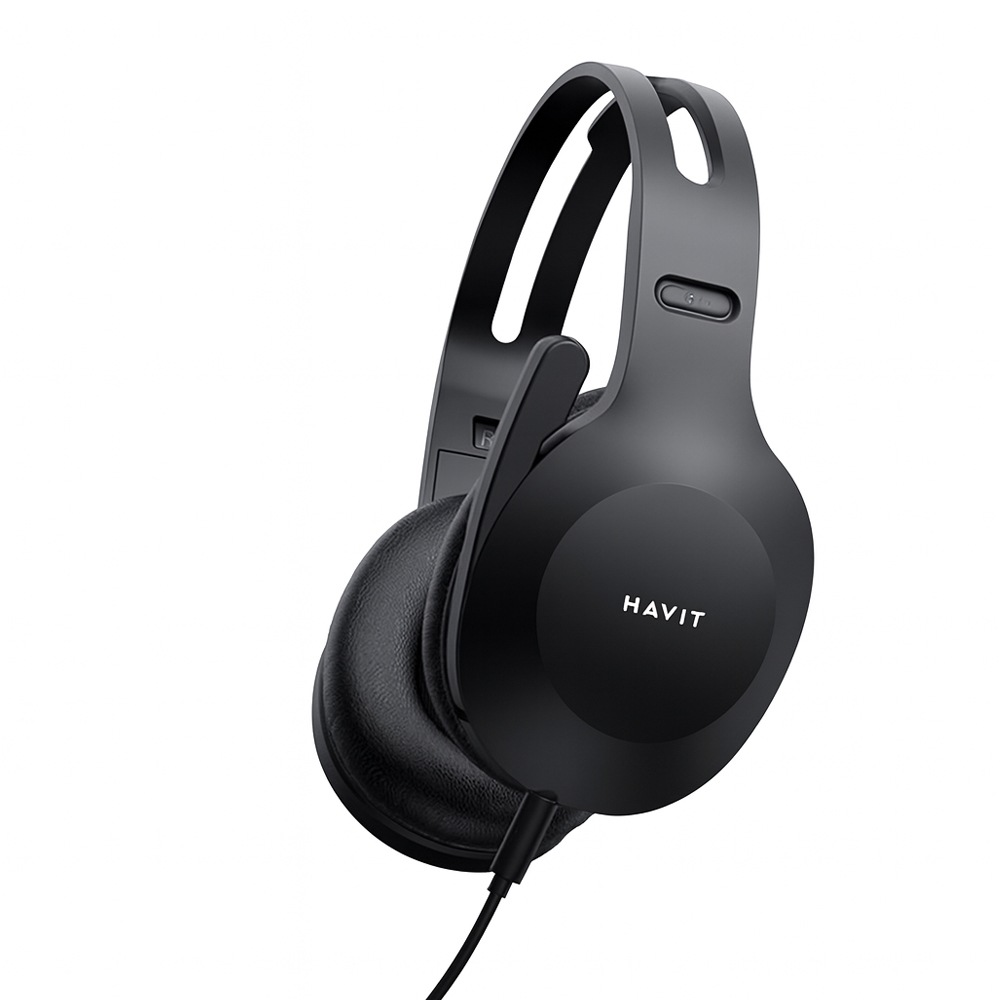 【FLASHSTORE 限定品】有線ステレオ ヘッドホン (マイク付き) HD-H220d-BK