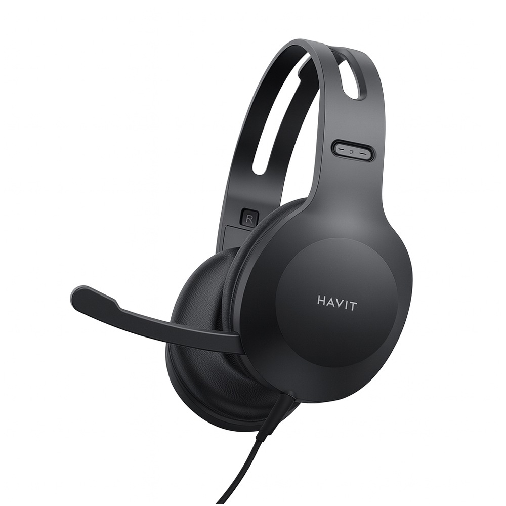 【FLASHSTORE 限定品】有線ステレオ ヘッドホン (マイク付き) HD-H220d-BK