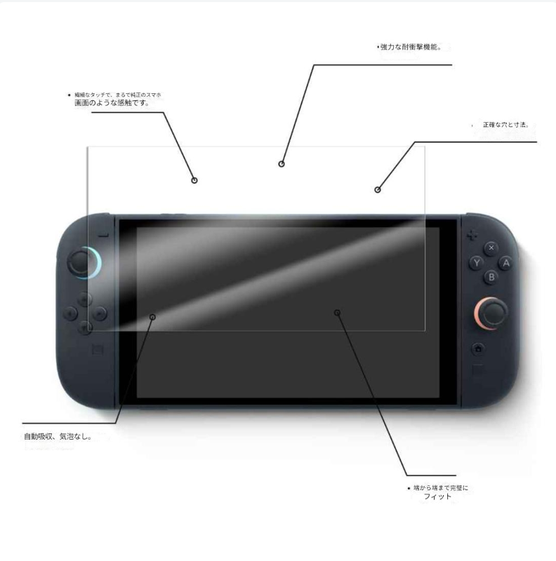 【新型対応】Nintendo Switch 2用 画面保護フィルム 0.33mm 2.5D設計 BLC強化ガラス