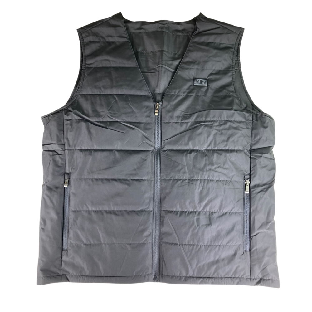 USB給電 キルティングヒーターベスト|45〜60℃4カ所加熱で冬の作業・アウトドアを快適に