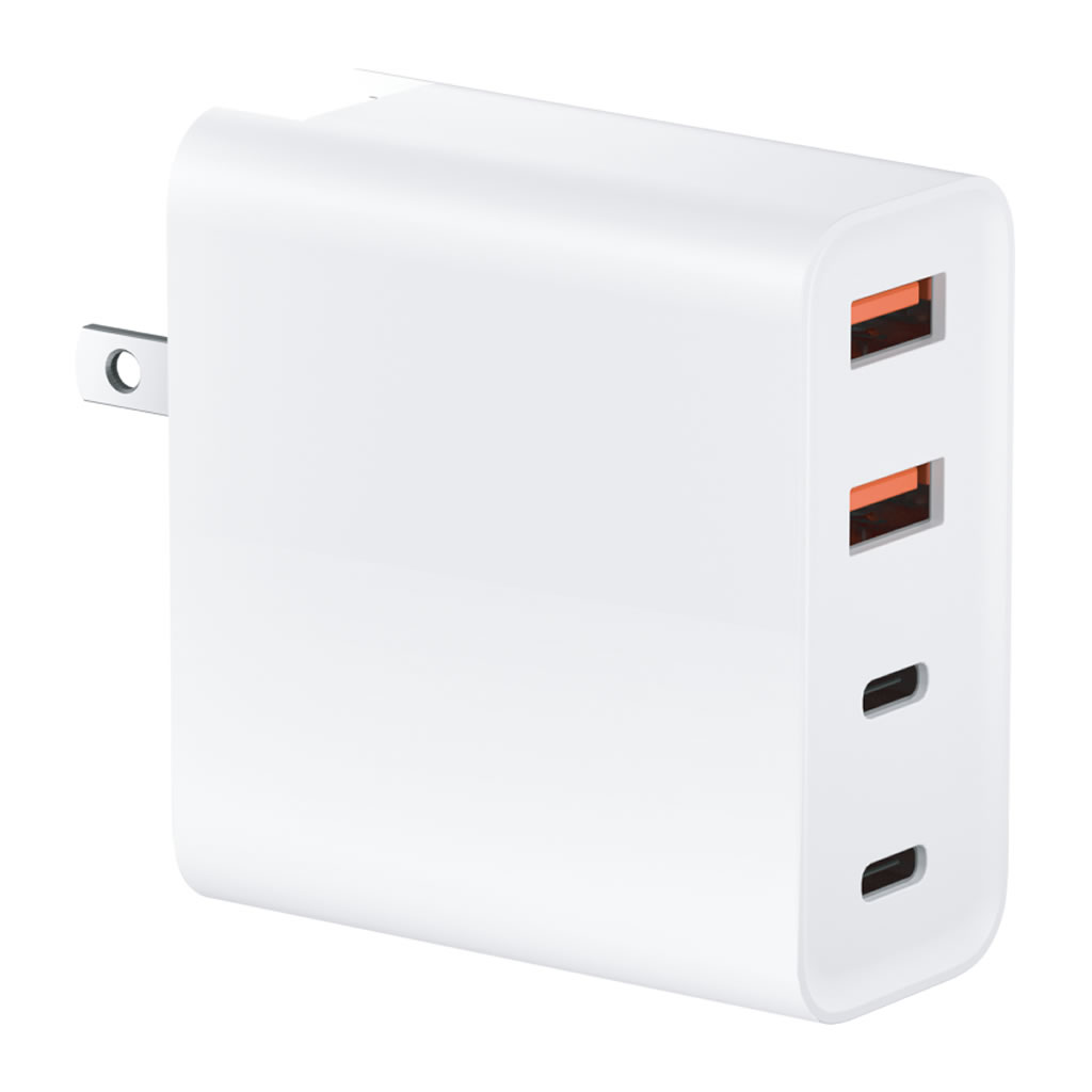 HIDISC Type-AとType-C機器が4台同時に充電できるUSB充電器 HD-AC4P5V21AWH