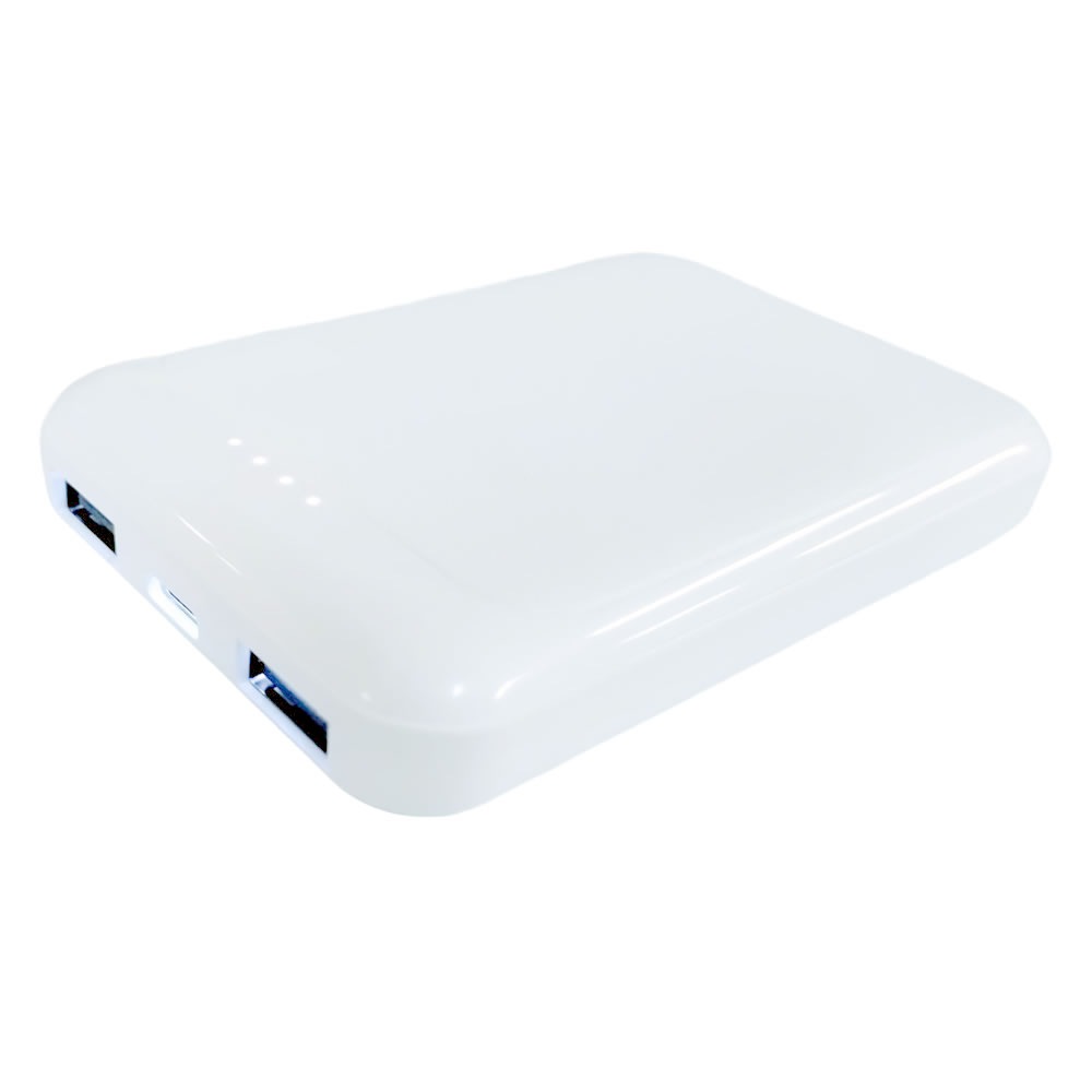 【リファービッシュ】 HIDISC コンパクト&スリム 急速充電 モバイルバッテリー 5000mAh ホワイト R-HD-MB05TAK3WH-PP