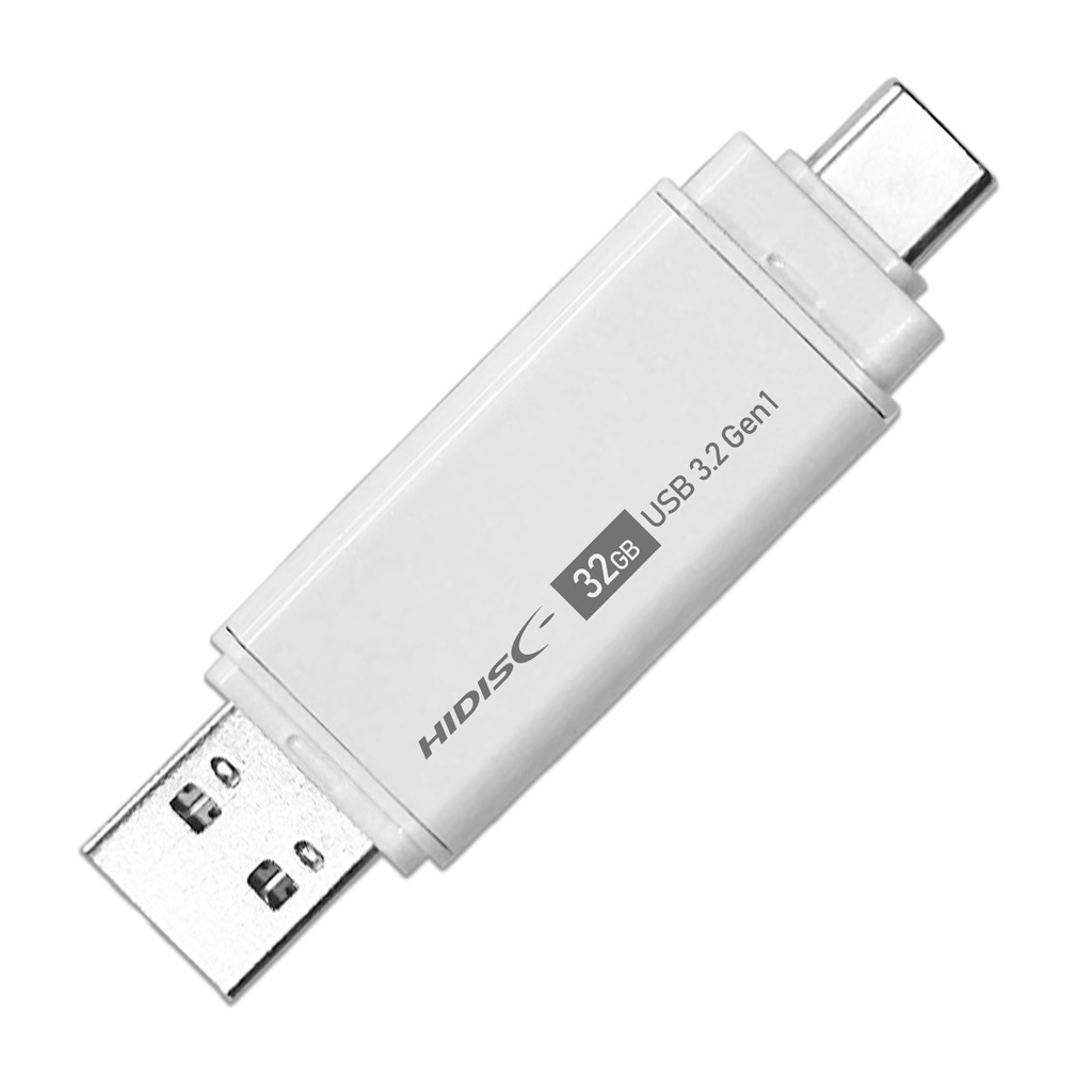 HIDISC OTG USBメモリ 32GB Type-C&USB-A 両対応!高速転送&幅広い互換性 HDUF148C32G3C