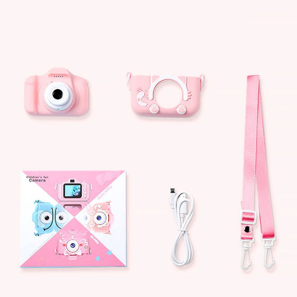 トイカメラ アニマルシリコンケース付|デュアルレンズ&ゲーム搭載の楽しいキッズカメラ
