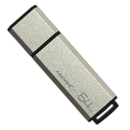 HIDISC USB 3.0 フラッシュドライブ 64GB シルバー キャップ式  HDUF133C64G3