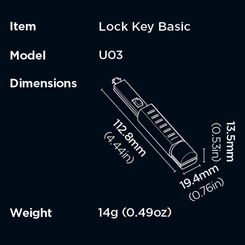 HIDISC SmartKeeper ESSENTIALシリーズ ロック解除キー Lock Key Basic