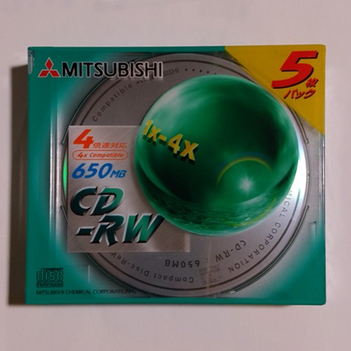 【175枚まとめ買い】【アウトレット】三菱化学メディア CD-RW 650MB 4倍速対応 5枚×35パック