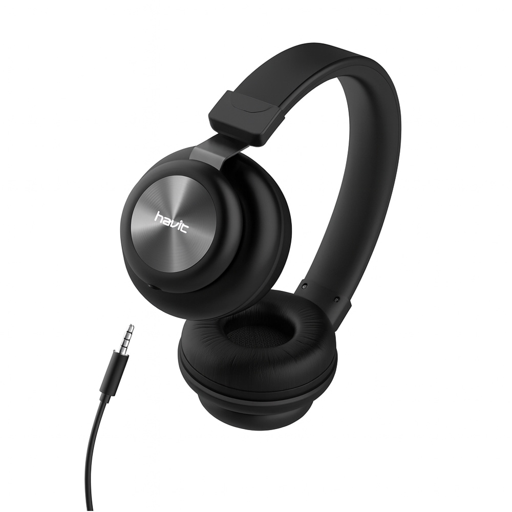 有線ステレオ ヘッドホン　HD-H2263ｄ-BK