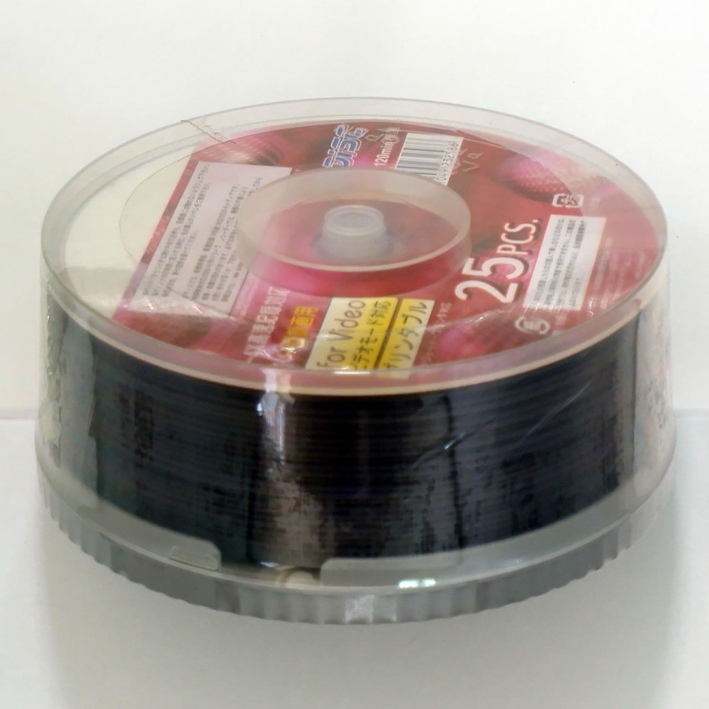 【アウトレット】HIDISC アナログ録画・データ用DVD-R 120分 25枚**