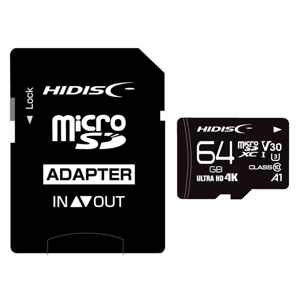 超高速microSDXCカード 64GB CLASS10 UHS-I , A1対応 HDMCSDX64GCL10V30[M便1/2]