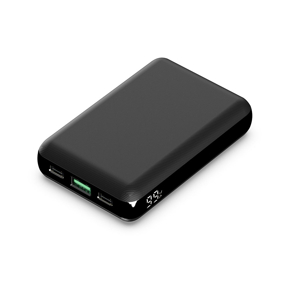HIDISC PD30W急速充電 Type-Cx2, USB-Ax1 モバイルバッテリー 10000mAh HD-PD30W10000FTBK