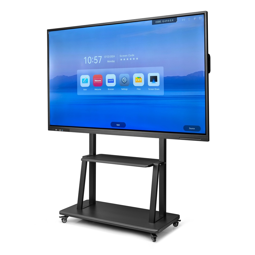 インタラクティブスクリーンホワイトボード|4K高画質・デュアルシステム搭載・75インチ大型タッチパネル