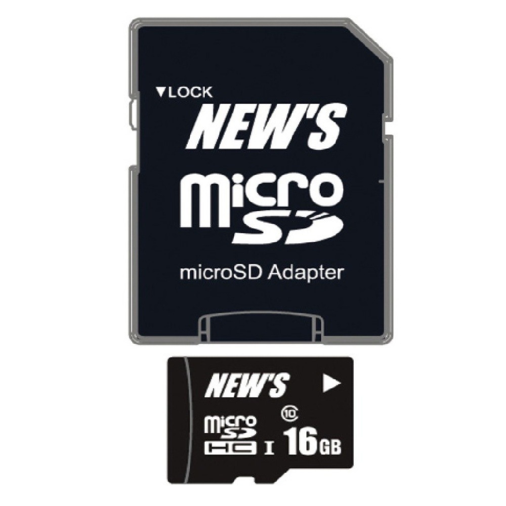 NEW'S Flash memory microSDHCカード16GB Class10