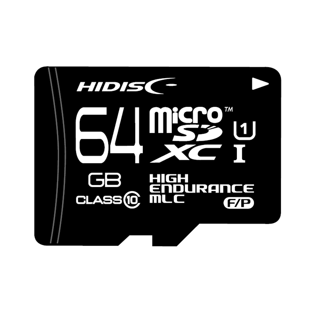 HIDISC MLC採用高耐久microSDXCカード 64GB KIOXIAチップ採用 HDMCSDXC64GMLPJP3