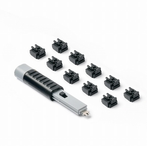 HIDISC SmartKeeper ESSENTIALシリーズ LANポート (RJ45 ポート)ロック 10個 プラス ロック解除キー(Lock Key Basic) セット ブラック HDNL03PKBK