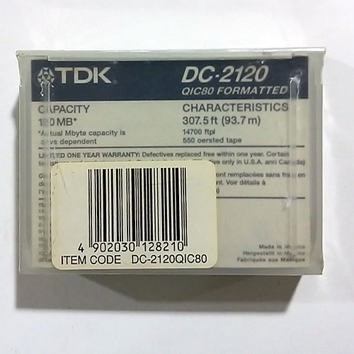 【生産終了品・在庫限り】TDK ミニデータカートリッジ