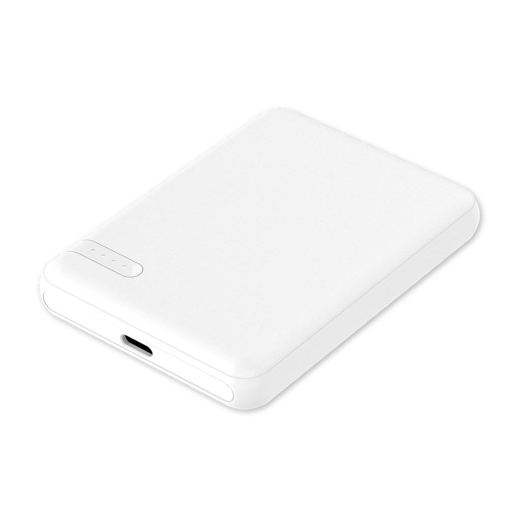 HIDISC モバイルバッテリー5000mAh クレジットカードと同等サイズの極薄設計 HD4-MBTC5000CSWH