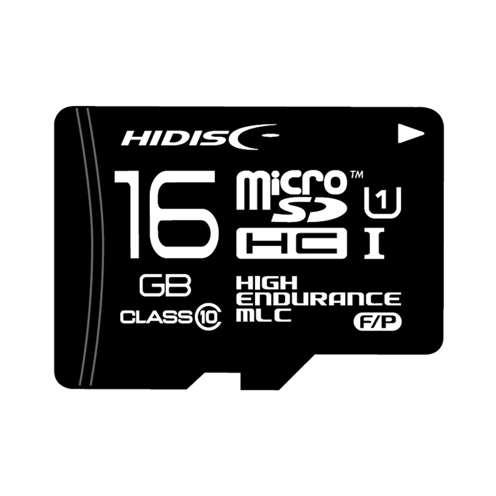 HIDISC MLC採用高耐久 microSDHCカード 16GB KIOXIAチップ採用 HDMCSDHC16GMLPJP3