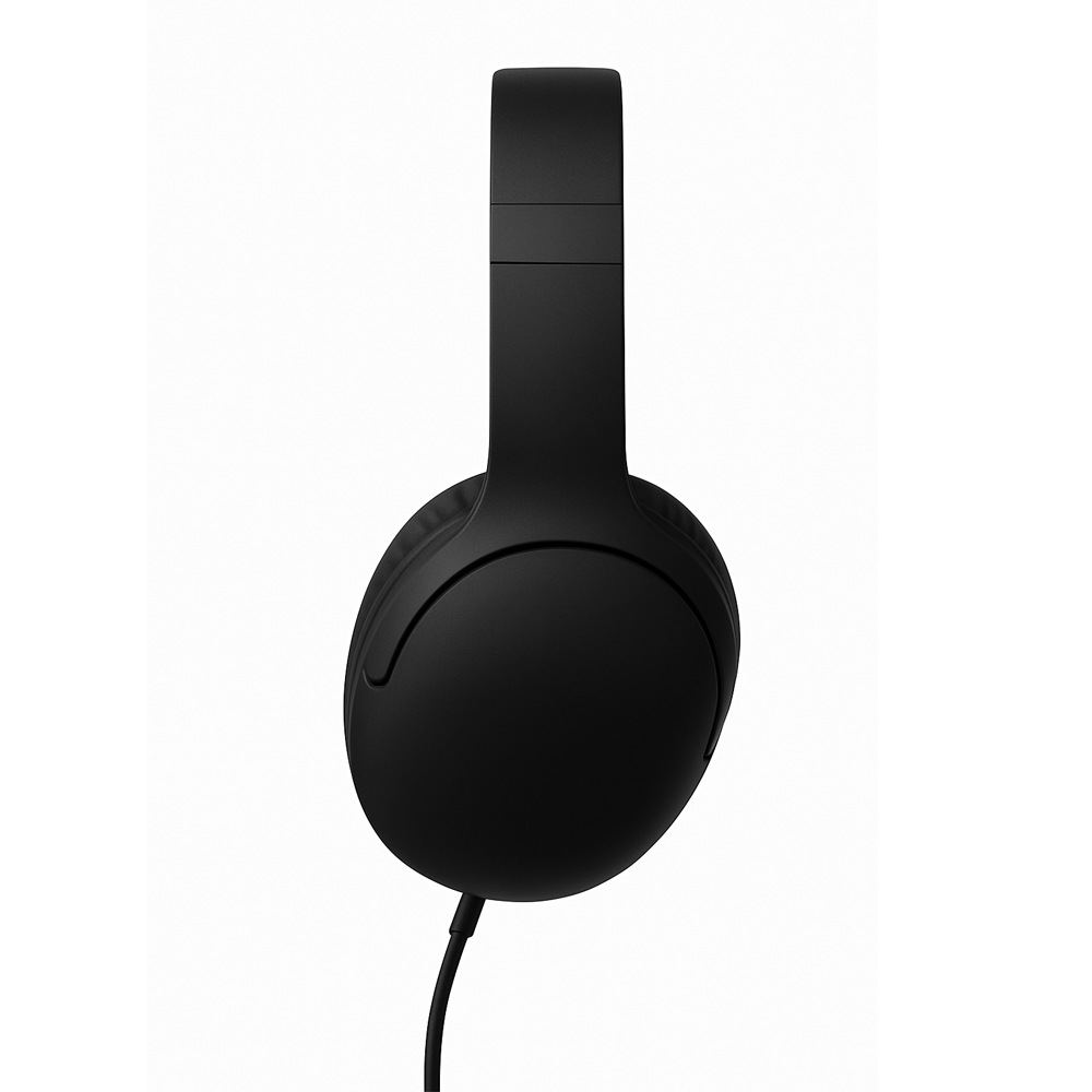 折りたたみ可能 有線ステレオ ヘッドホン　HD-GT-W5-BK